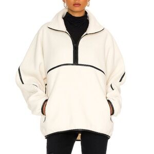 LAMARQUE Helsa Polar Fleece Pullover Quarter-Zip Sweater
